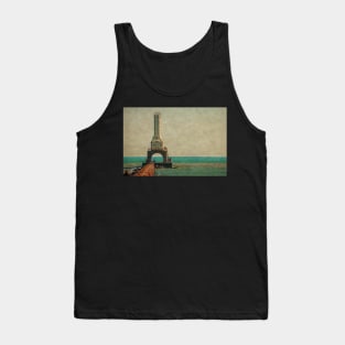 Fishing Under the Lighthouse Tank Top